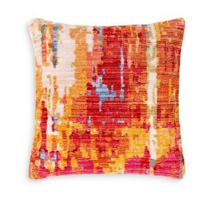Surya‎ Germili Throw Pillow Orange Textured Square Decorative Accent 20"x20"